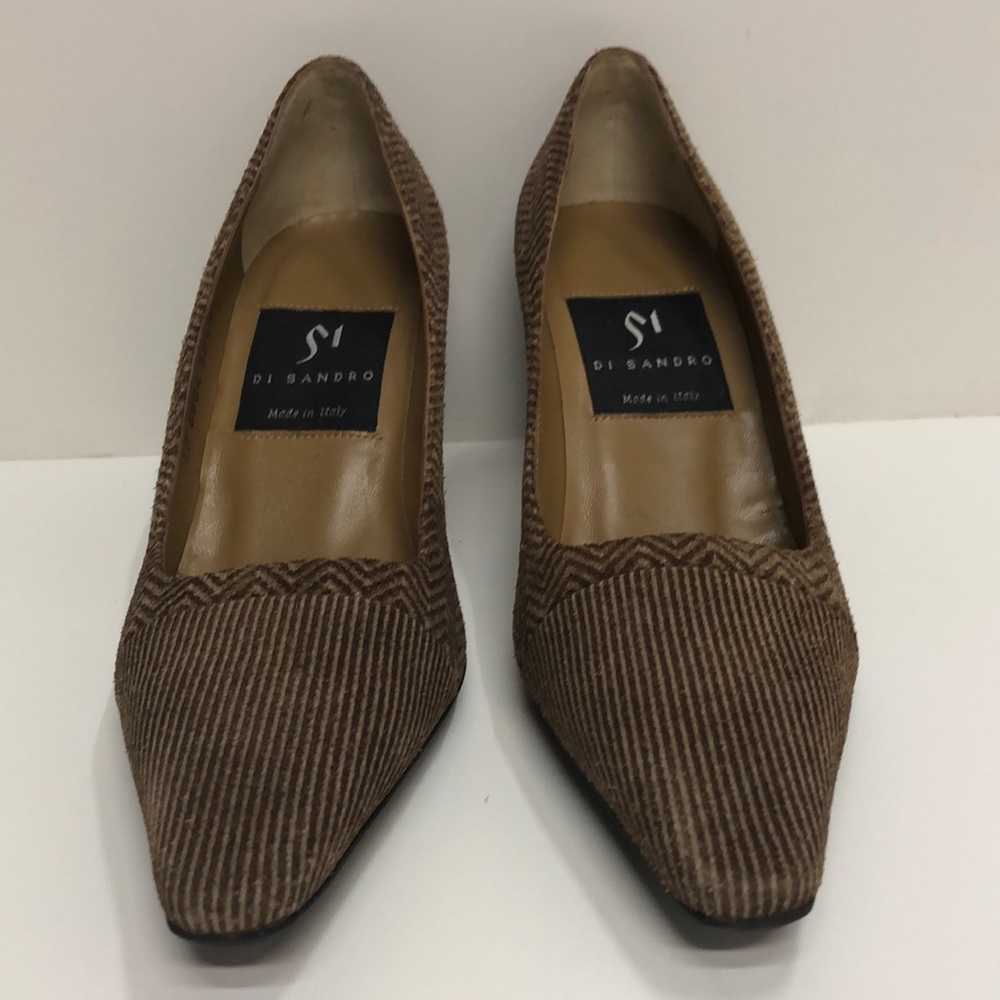 Di Sandro Made in Italy Camel Suede High Heel